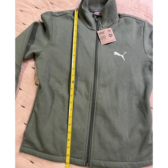 NWT Puma, sage green zip up sweatshirt - Picture 4 of 6